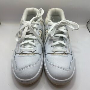 New Balance 550 White and Cream Sneakers